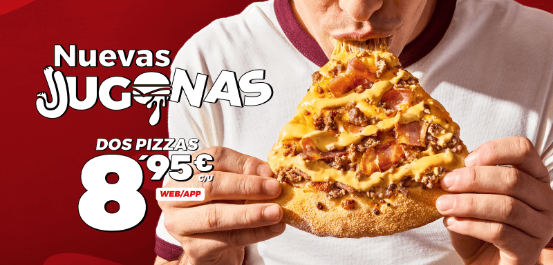 1 Jugona + 1 A tu gusto hasta 2 ing (Medianas) 8,95€ c/u